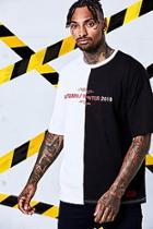 Boohoo Man Certified Spliced Detail Mismatch Printed T-shirt