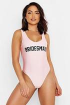 Boohoo Bridesmaid Hen Swimsuit