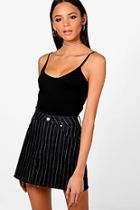 Boohoo Tall Mila Fine Strap Basic Vest Top