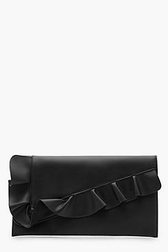 Boohoo Kirsten Frill Detail Clutch