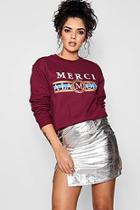 Boohoo Emily Merci Al A Mode Sweat