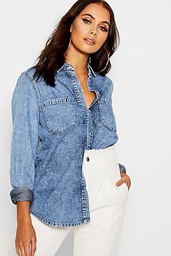 Boohoo Denim Boyfriend Shirt