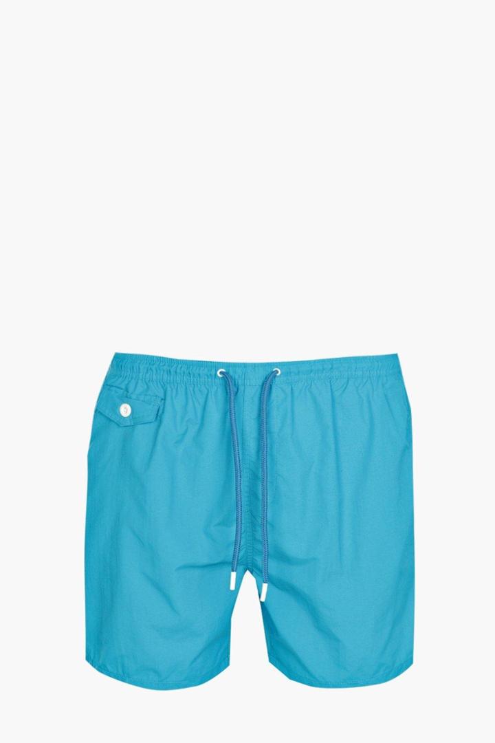 Boohoo Mid Length Talson Swim Shorts Turquoise