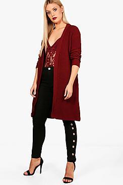 Boohoo Plus Maya Belted Cardigan