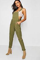 Boohoo Amelia Boyfriend Denim Overalls