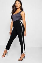 Boohoo Petite Sports Binding Tapered Trouser
