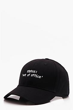 Boohoo Status Out Of Office Basic Cap