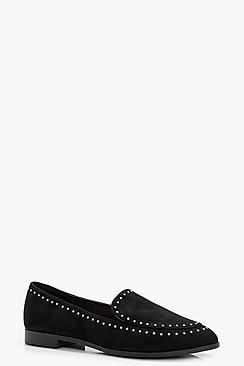 Boohoo Louisa Stud And Tassel Trim Loafers