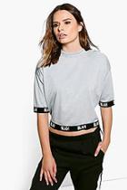 Boohoo Nina Blah Rib Trim Sweater