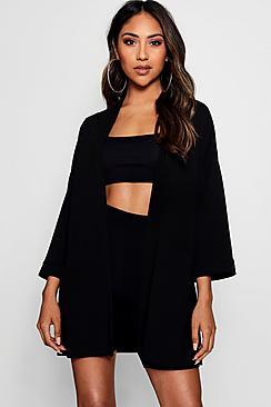 Boohoo Katie Belted Pocket Kimono