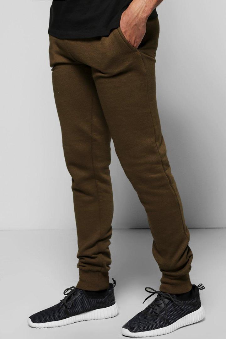 Boohooman Skinny Joggers Olive