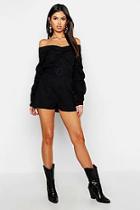 Boohoo Linen Mix Belted Paperbag Shorts