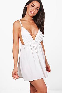 Boohoo Heidi Crepe Nigh Dress
