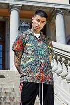 Boohoo Fm Paisley Print Revere Shirt