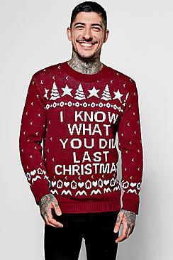 Boohoo I Know What You Did Last Christmas Jumper