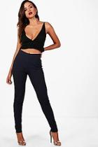 Boohoo Louise Front Seam Skinny Trouser