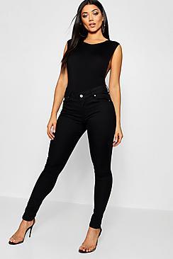Boohoo Black High Waisted Skinny Jeans