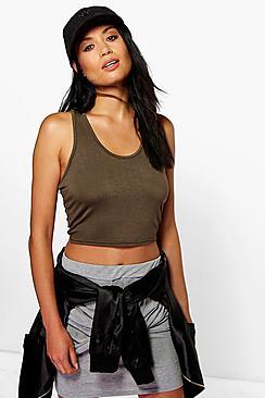 Boohoo Skye Racer Back Crop