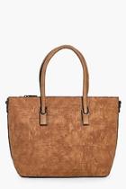 Boohoo Maya Dual Compartment Pu Day Bag