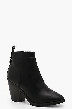 Boohoo Ring Detail Western Boots