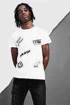 Boohoo Crew Neck Badge Design T-shirt