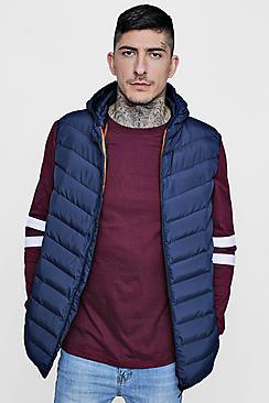 Boohoo Zip Through Hooded Gilet