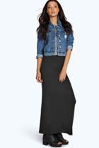 Boohoo Tall Helena Jersey Maxi Skirt Black