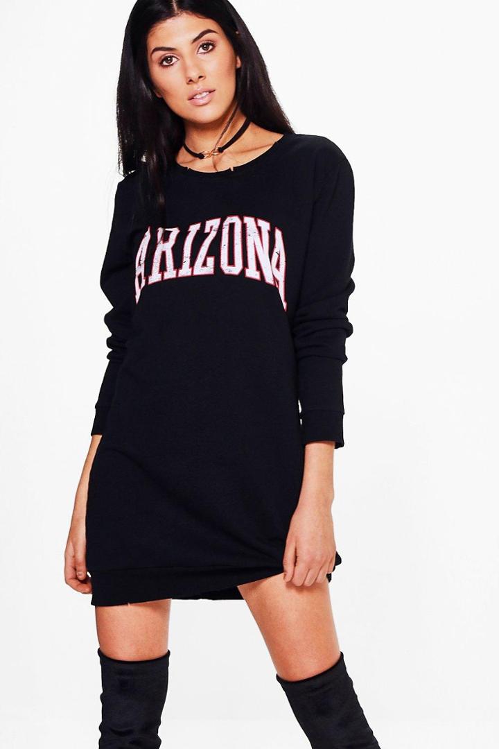 Boohoo Georgie Arizona Sweater Dress Black