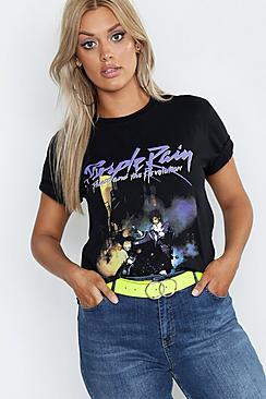Boohoo Plus Prince Purple Rain T-shirt