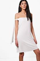 Boohoo Talia One Shoulder Shift Dress