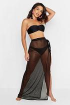 Boohoo Mesh Beach Skirt