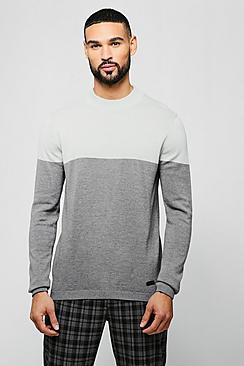 Boohoo Turtle Neck Contrast Jumper