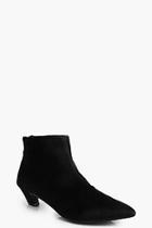 Boohoo Josie Pointed Toe Low Ankle Boot