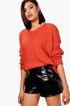 Boohoo Drop Arm Oversized Knitted Jumper