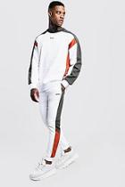 Boohoo Man Sweater Tracksuit With Contrast Panels