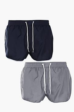 Boohoo 2 Pack Runner Swim Short