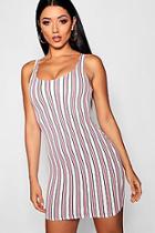 Boohoo Stripe Mini Dress