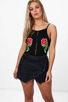 Boohoo Plus Maria Denim Skort