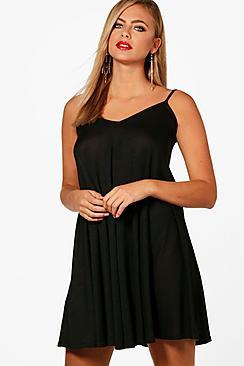 Boohoo Olivia Knitted Melange Swing Dress