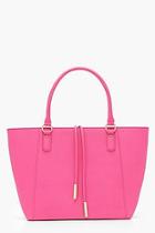 Boohoo Jena Crosshatch Tote Bag