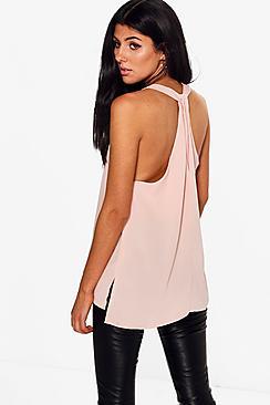Boohoo Yolanda Twisted Back Cami