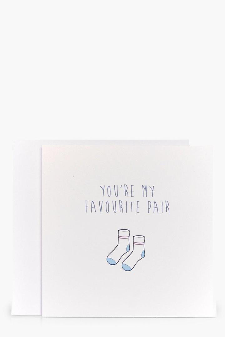 Boohoo Favourite Pair Wedding Card White
