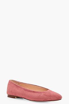 Boohoo Hannah Soft Touch Fold Back Ballet