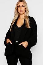 Boohoo Plus Pocket Detail Oversized Cardigan