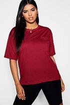 Boohoo Plus Basic One Pocket T-shirt