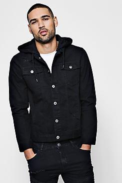 Boohoo Denim Western Jacket With Hood
