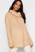 Boohoo Cowl Neck Fisherman Sweater
