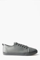 Boohoo Lace Up Trainers With Toggle Fastening Grey
