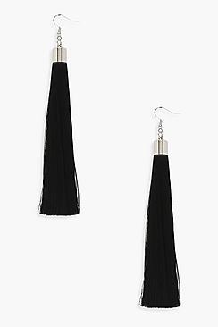 Boohoo Molly Extra Long Tassel Earrings