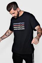 Boohoo Oversized T-shirt With Rainbow And Slogan Design